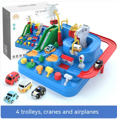Children's Adventure Train Set Toy for Car Entrance